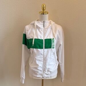 Nikita Women's White & Green Windbreaker Jacket